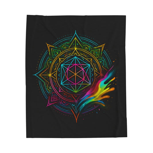 sacred geometry vibrant splash - Cozy Bohemian Decor