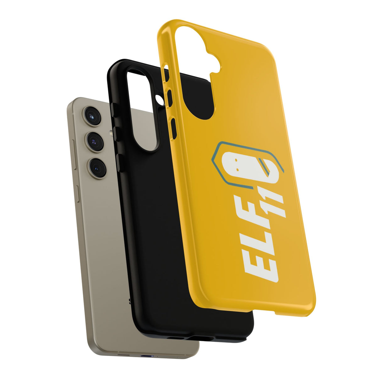 Yellow 'ELF11' Phone Case — Protective Slim Shockproof Cover