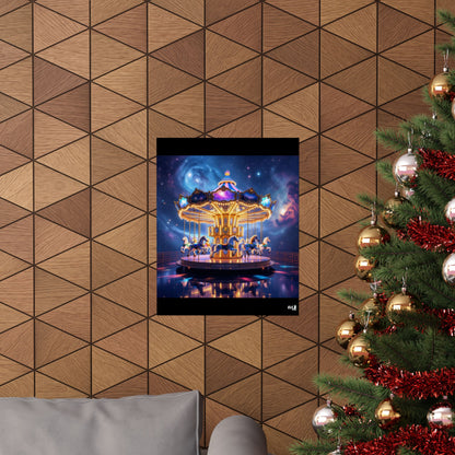 In the heavens we play , majestic carousel poster