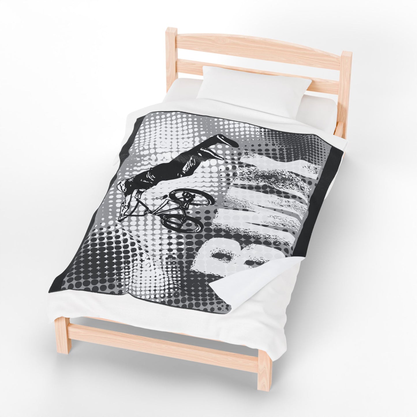 BMX Adventure Velveteen Plush Blanket