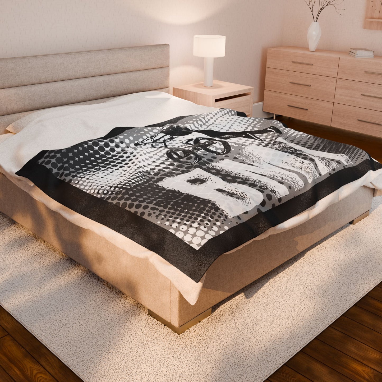 BMX Adventure Velveteen Plush Blanket