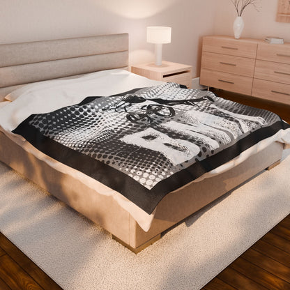 BMX Adventure Velveteen Plush Blanket