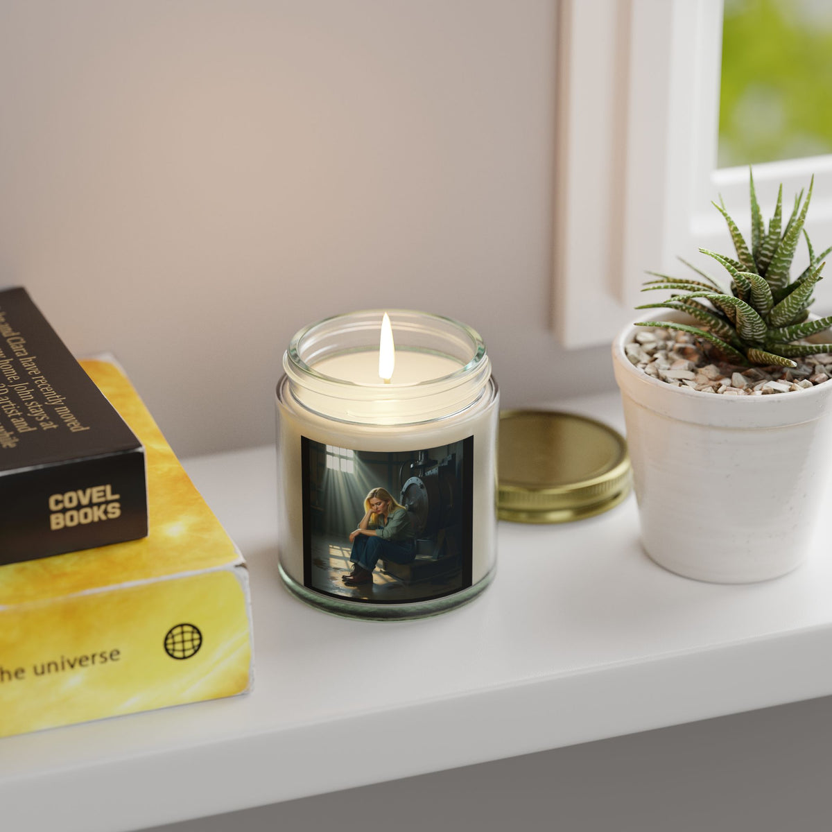 MOTIVATIONAL WOMEN ART . MINDSET IS EVERYTHING candle