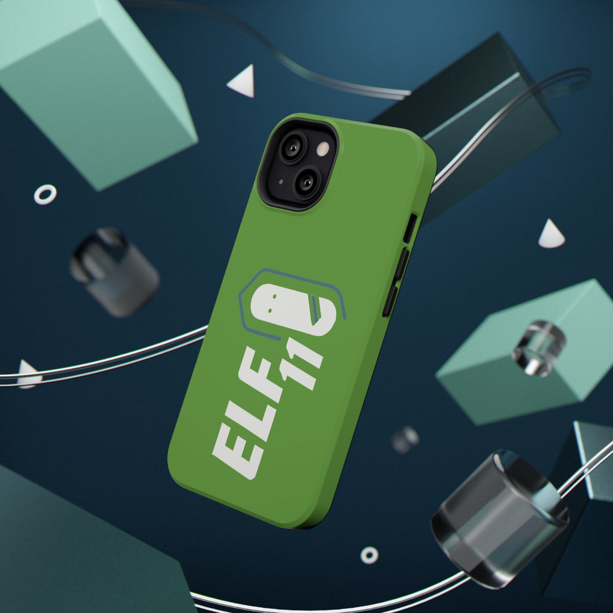 ELF11 Green Impact-Resistant Phone Case — Rugged Shockproof Protective Cover