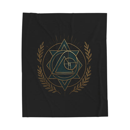 Gothic Velvet Plush Blanket - Cozy Décor for Gaming Lovers