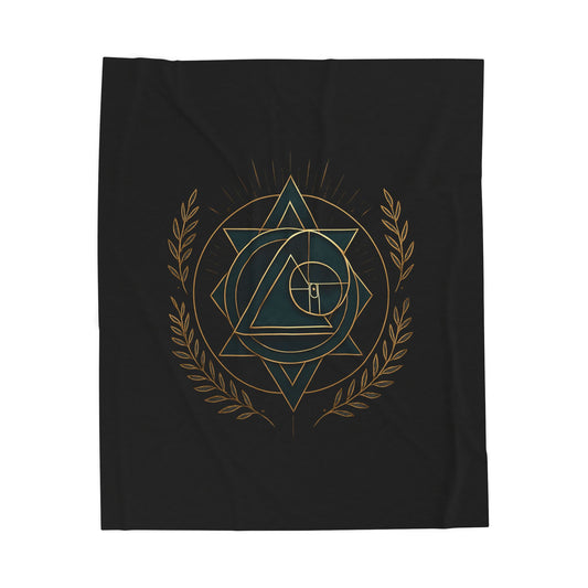Gothic Velvet Plush Blanket - Cozy Décor for Gaming Lovers