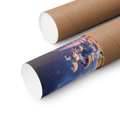 In the heavens we play , majestic carousel poster