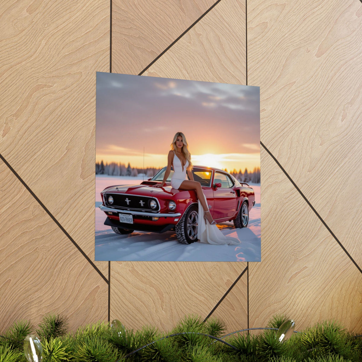 Heaven on a 69 , garage art poster