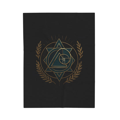 Gothic Velvet Plush Blanket - Cozy Décor for Gaming Lovers