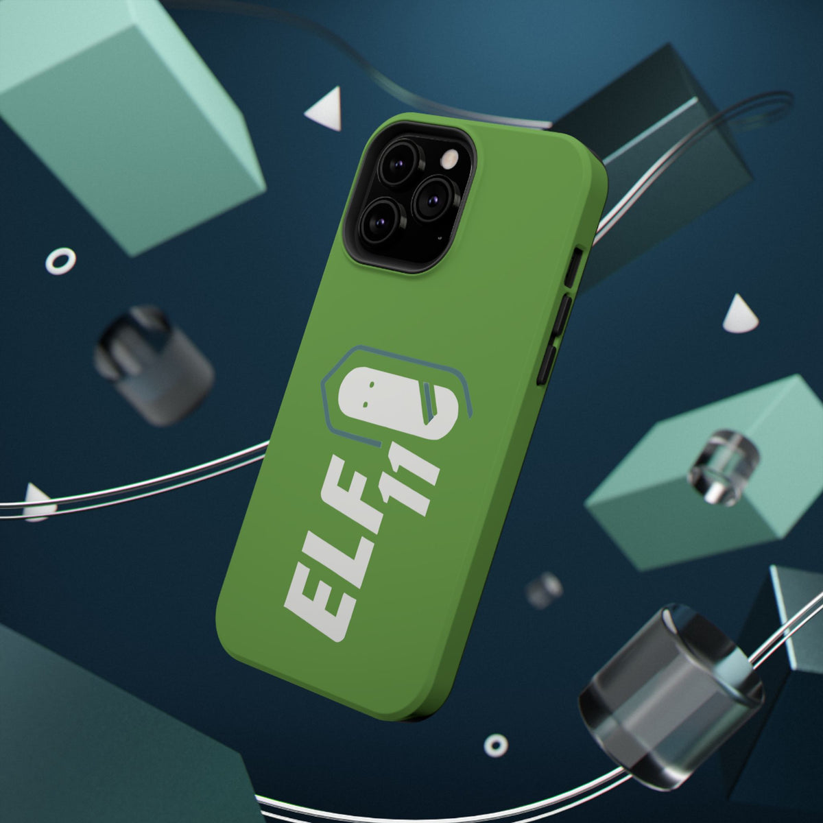 ELF11 Green Impact-Resistant Phone Case — Rugged Shockproof Protective Cover
