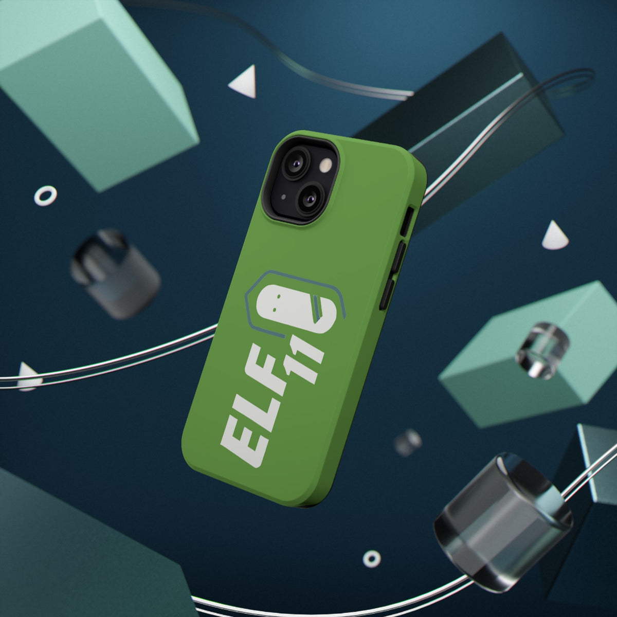 ELF11 Green Impact-Resistant Phone Case — Rugged Shockproof Protective Cover