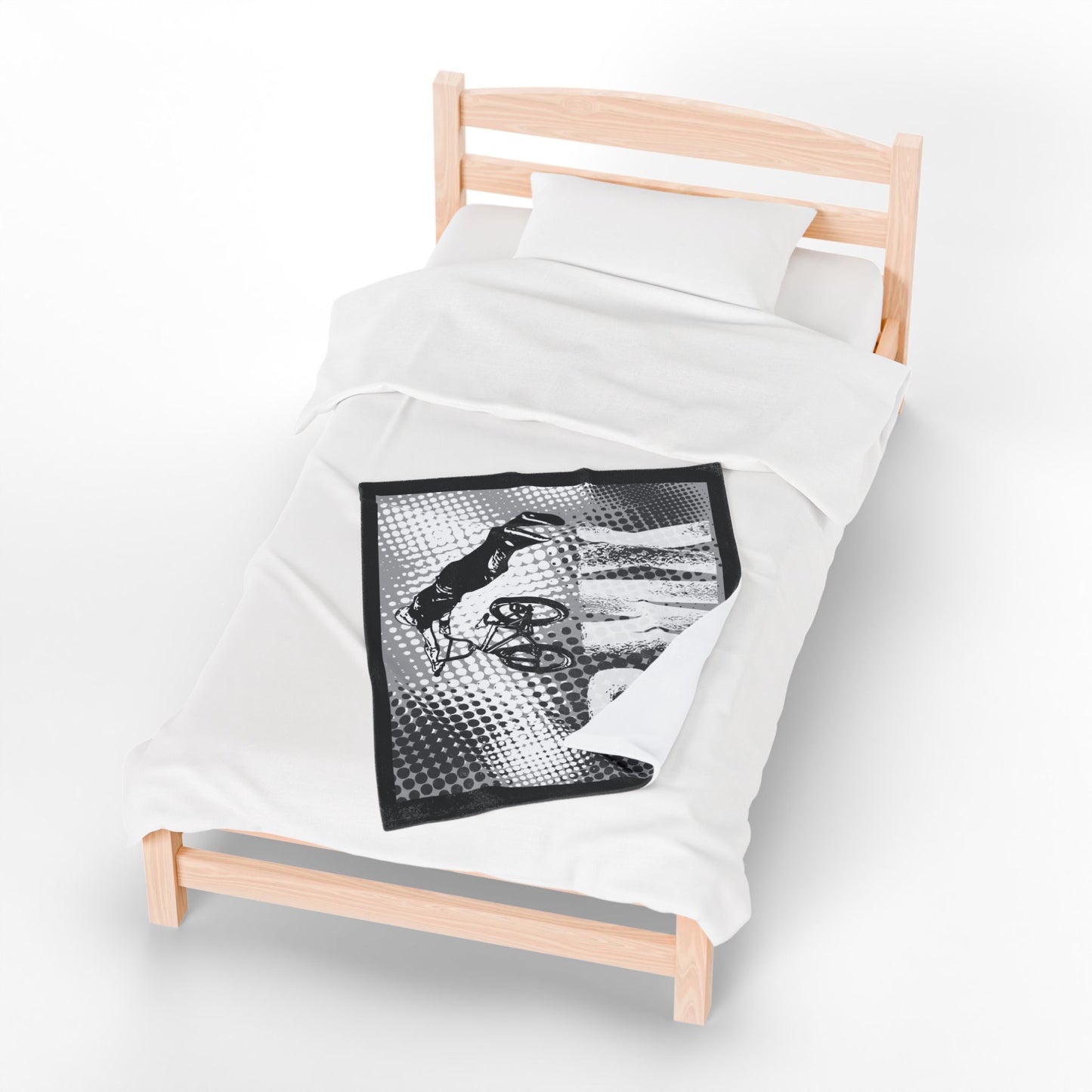 BMX Adventure Velveteen Plush Blanket