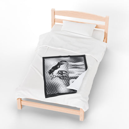 BMX Adventure Velveteen Plush Blanket