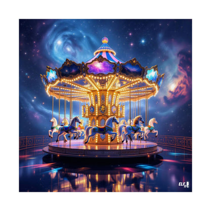 In the heavens we play , majestic carousel poster