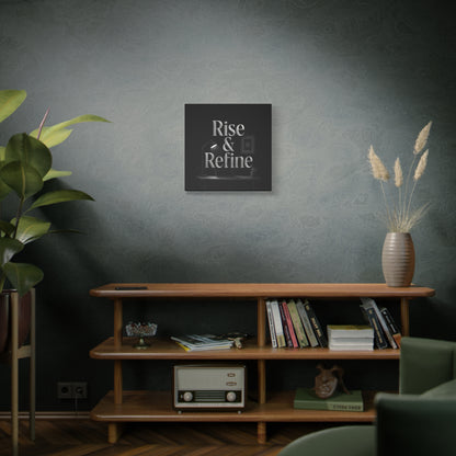 rise and refine motivation canvas art