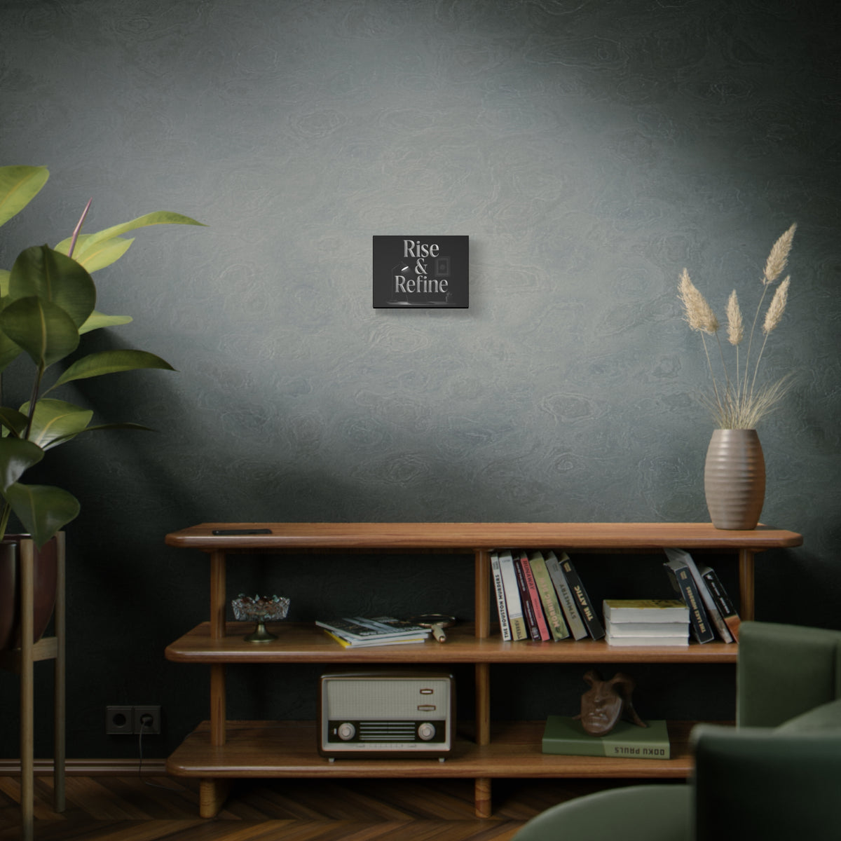 rise and refine motivation canvas art
