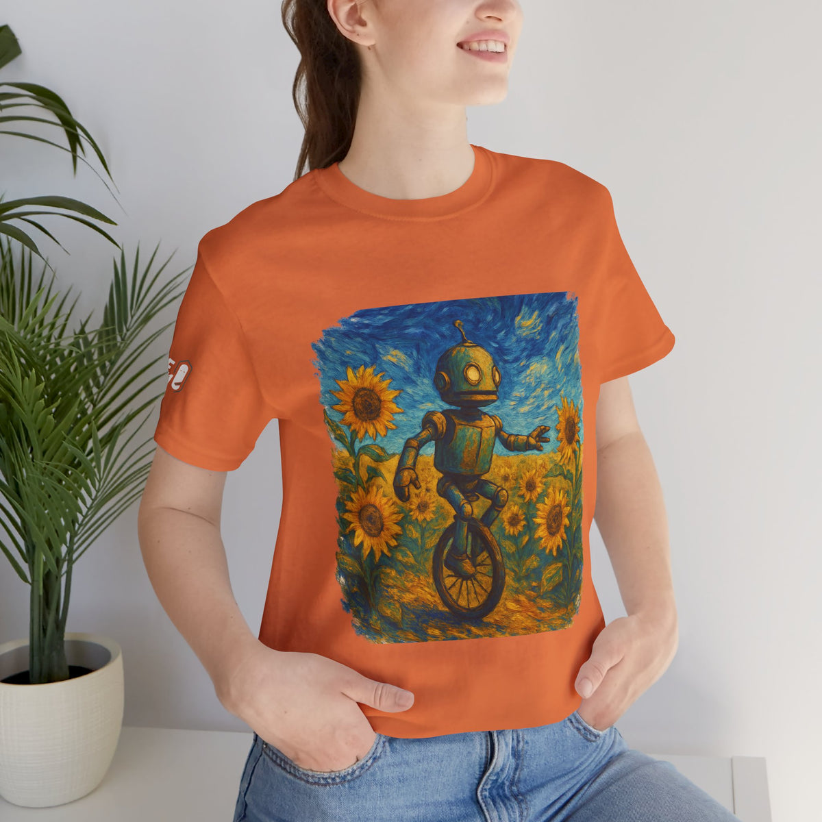 Robot Unicycle Tee