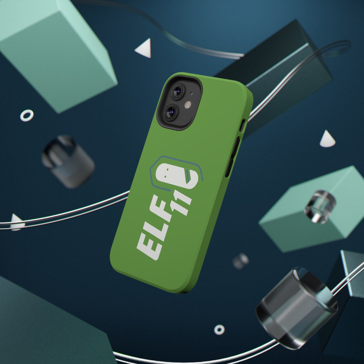 ELF11 Green Impact-Resistant Phone Case — Rugged Shockproof Protective Cover
