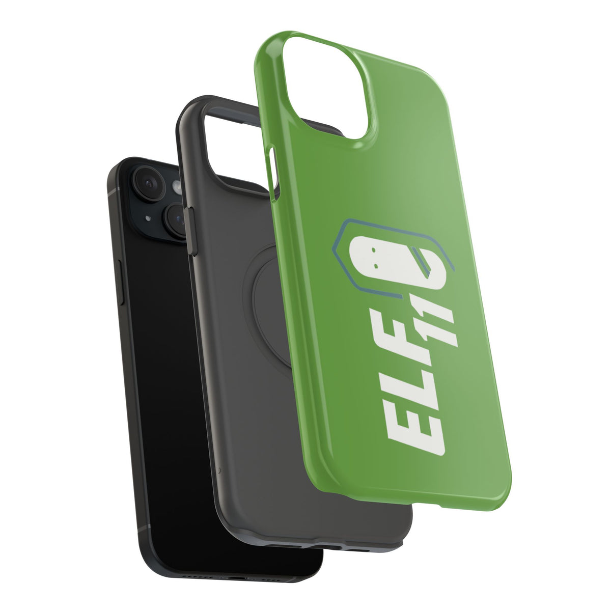 ELF11 Green Impact-Resistant Phone Case — Rugged Shockproof Protective Cover