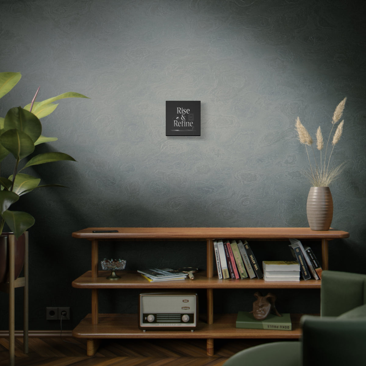 rise and refine motivation canvas art