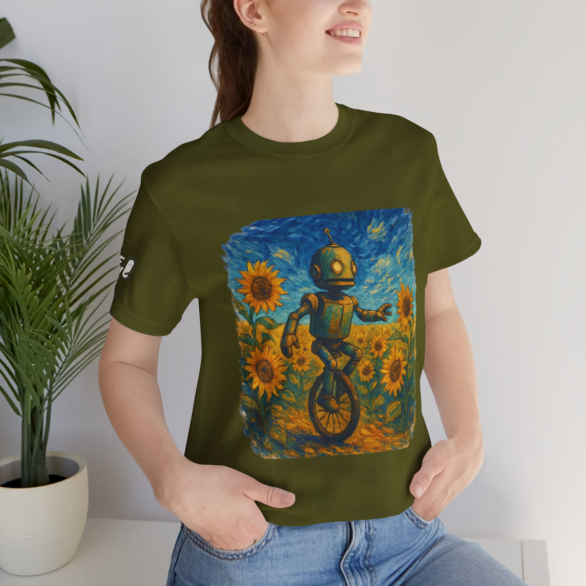 Robot Unicycle Tee