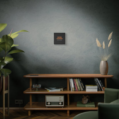 Motivational Canvas Wall Art - "Work Harder, Work Smarter"