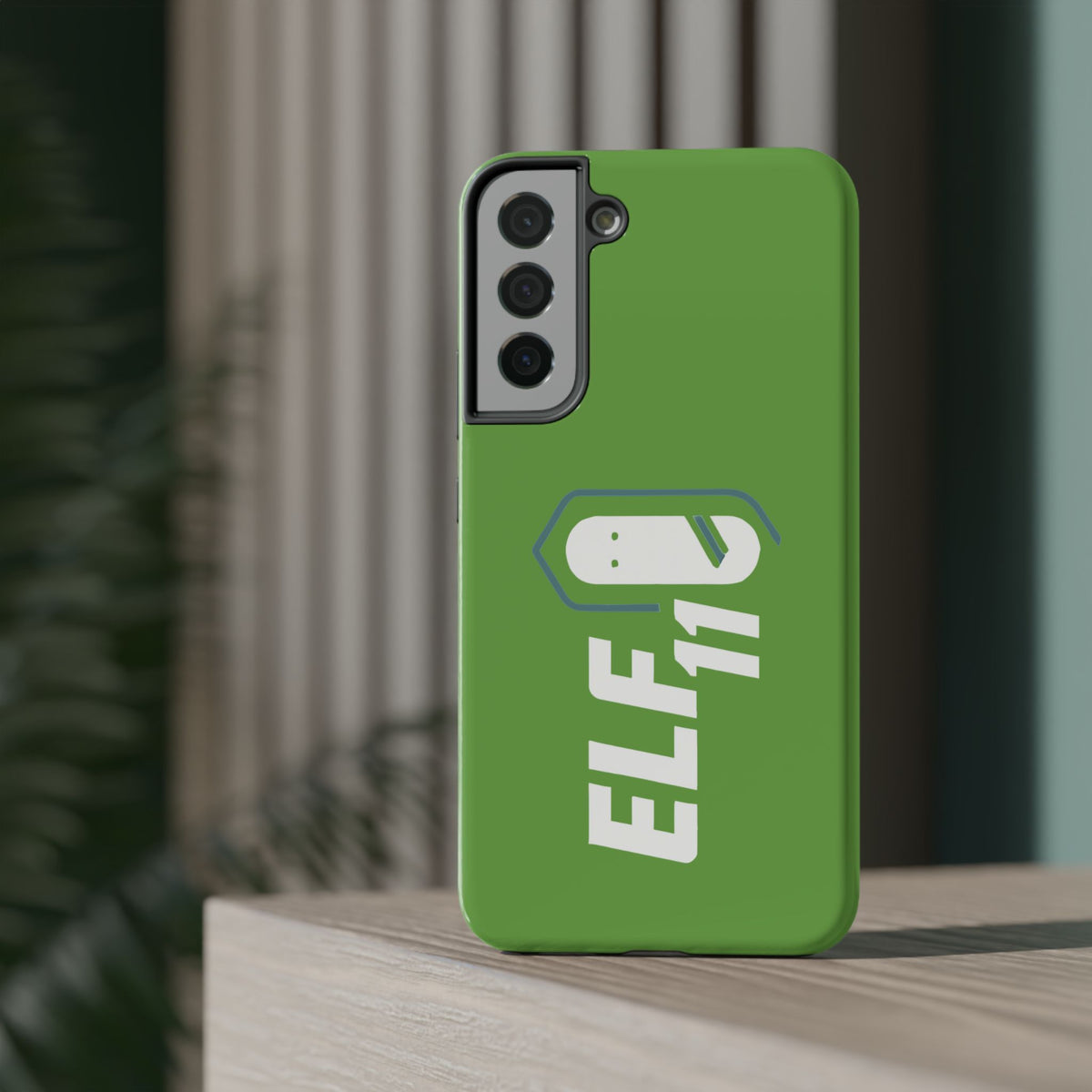 ELF11 Green Impact-Resistant Phone Case — Rugged Shockproof Protective Cover