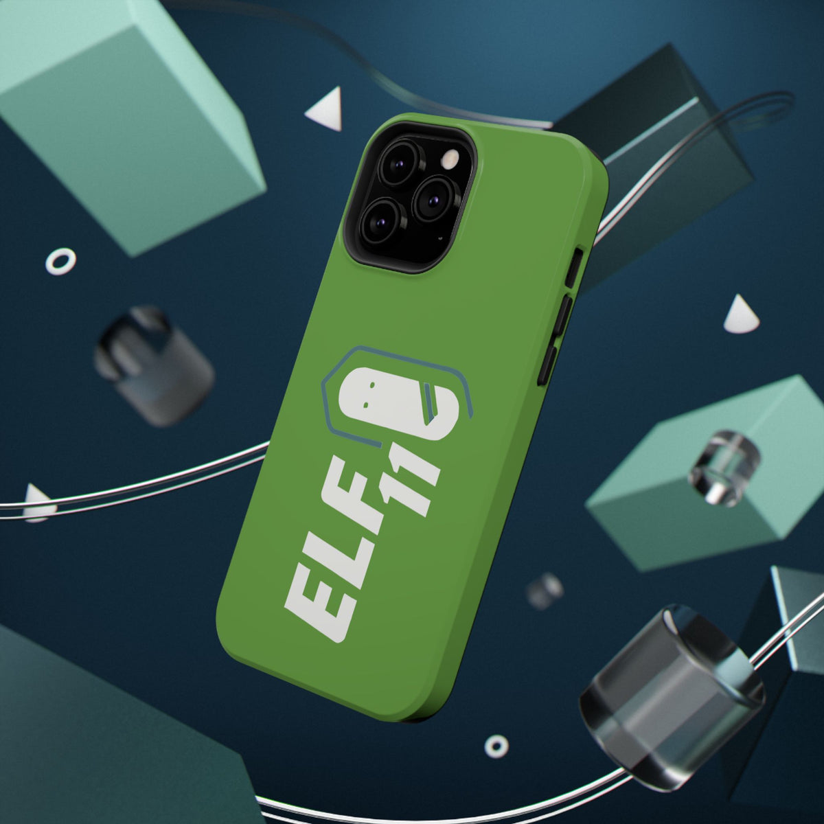 ELF11 Green Impact-Resistant Phone Case — Rugged Shockproof Protective Cover