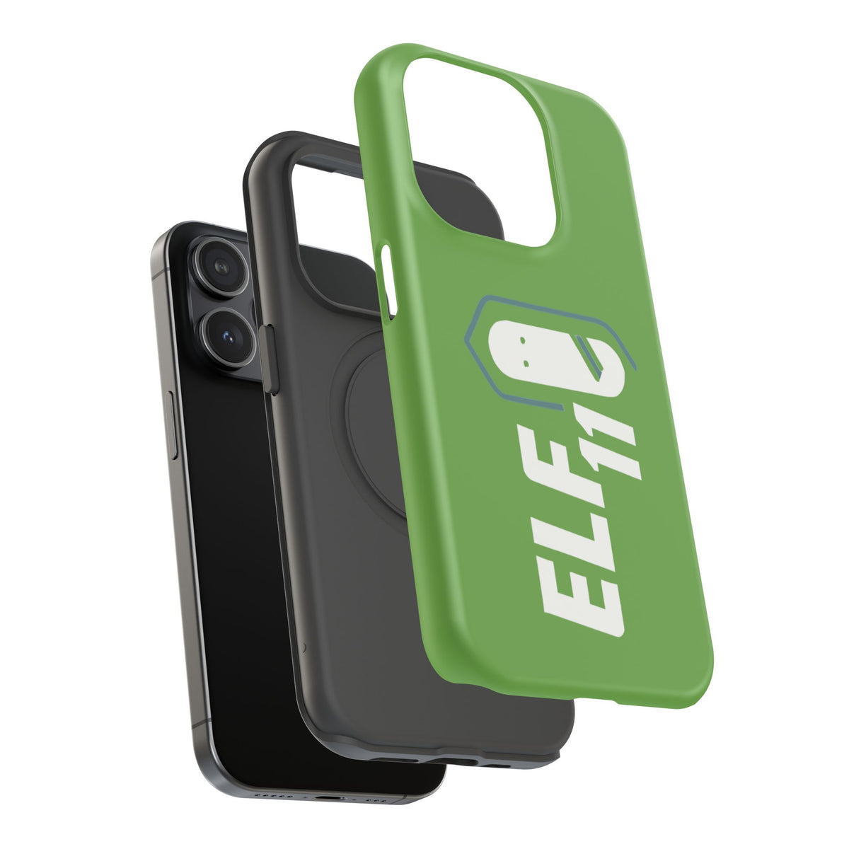 ELF11 Green Impact-Resistant Phone Case — Rugged Shockproof Protective Cover