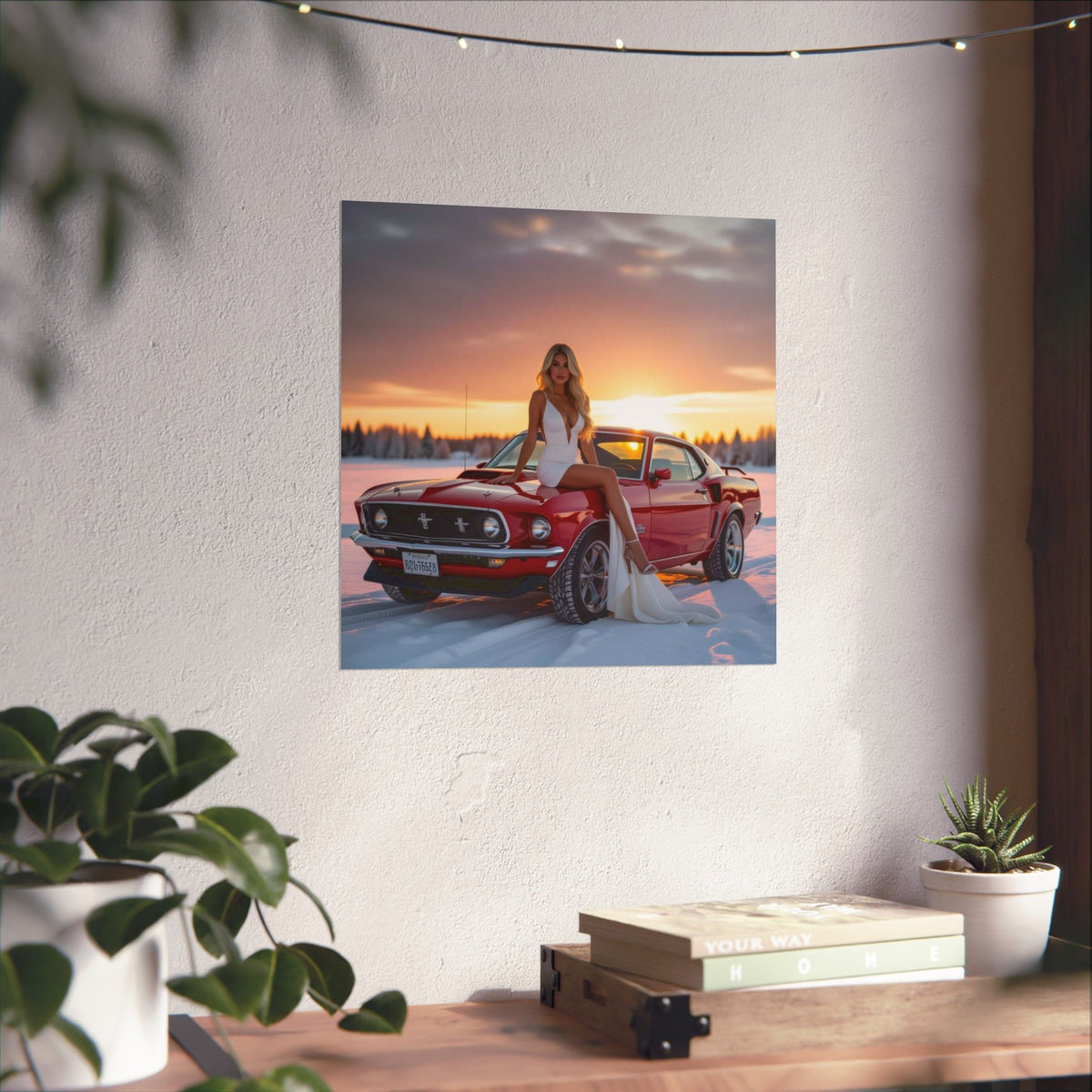 Heaven on a 69 , garage art poster