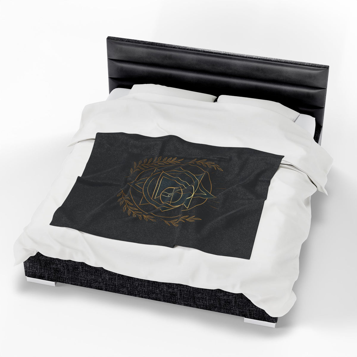 Gothic Velvet Plush Blanket - Cozy Décor for Gaming Lovers