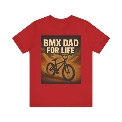 BMX Dad T-Shirt, Unisex Jersey Short Sleeve Tee, Gift for Cycling Enthusiasts, Father's Day, Dad Gear, Casual Wear