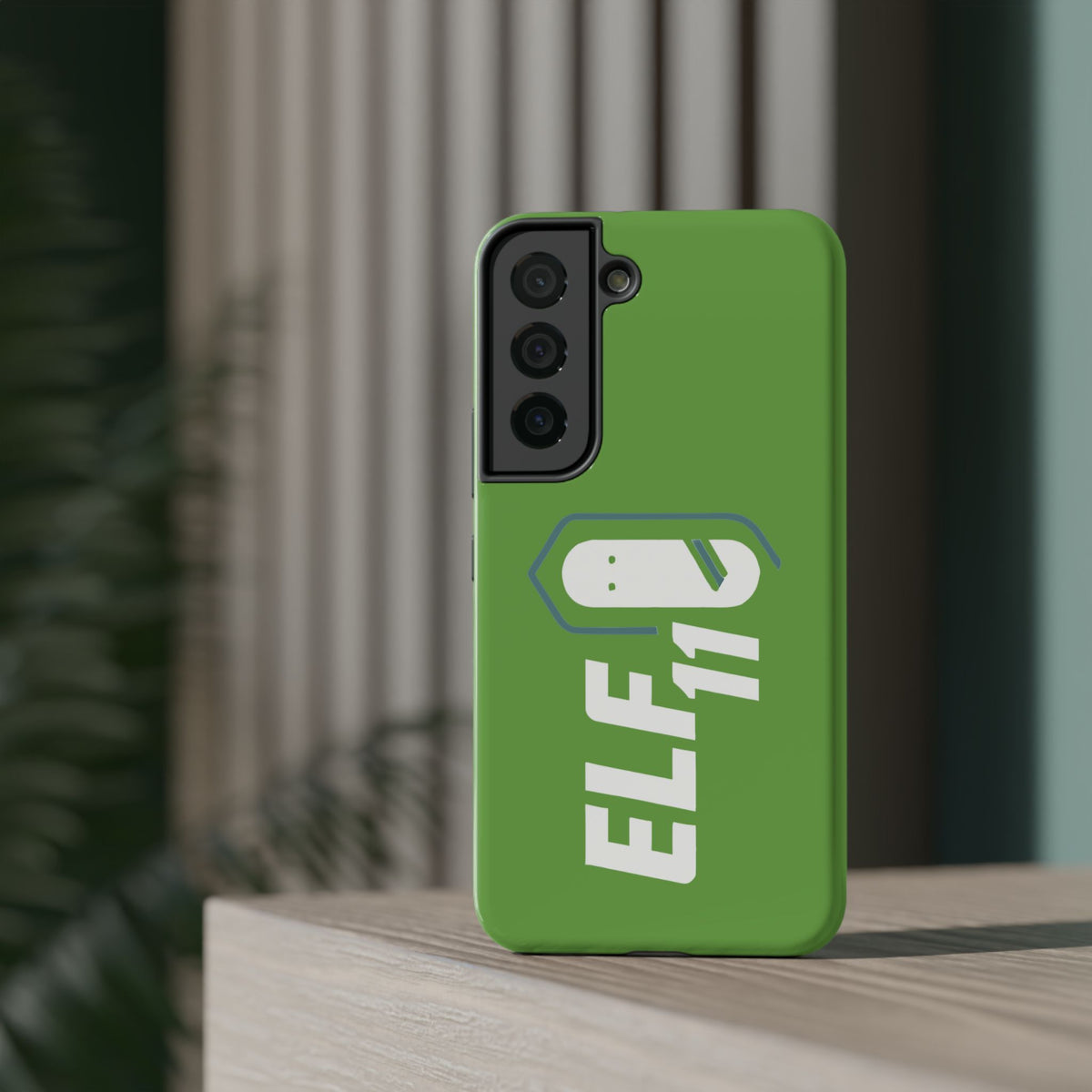 ELF11 Green Impact-Resistant Phone Case — Rugged Shockproof Protective Cover