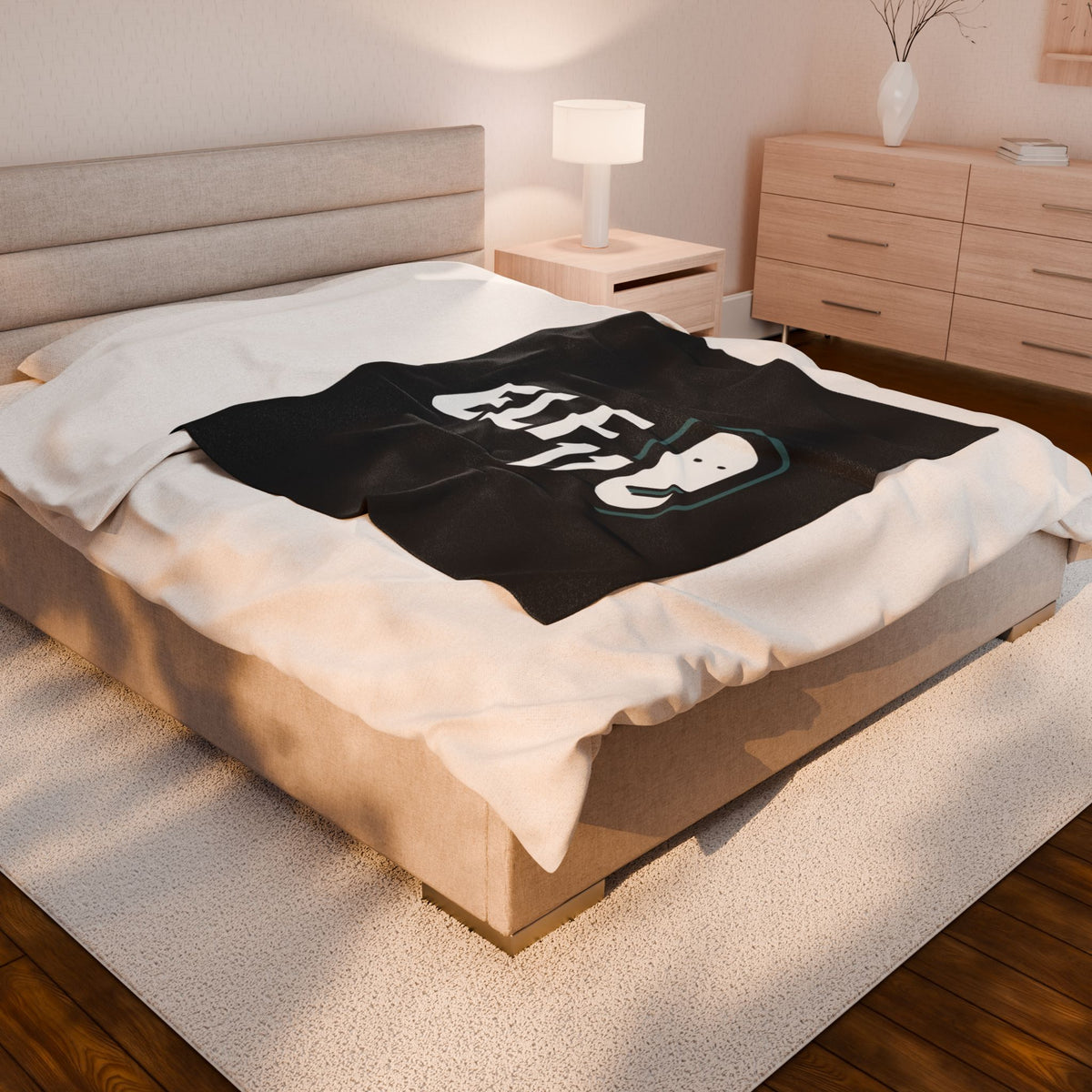 Cozy Velveteen Plush Blanket for Holiday Comfort - 'Elf 11' Design