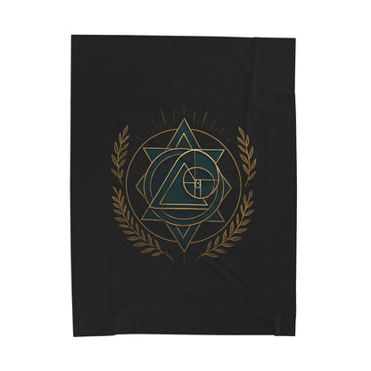 Gothic Velvet Plush Blanket - Cozy Décor for Gaming Lovers