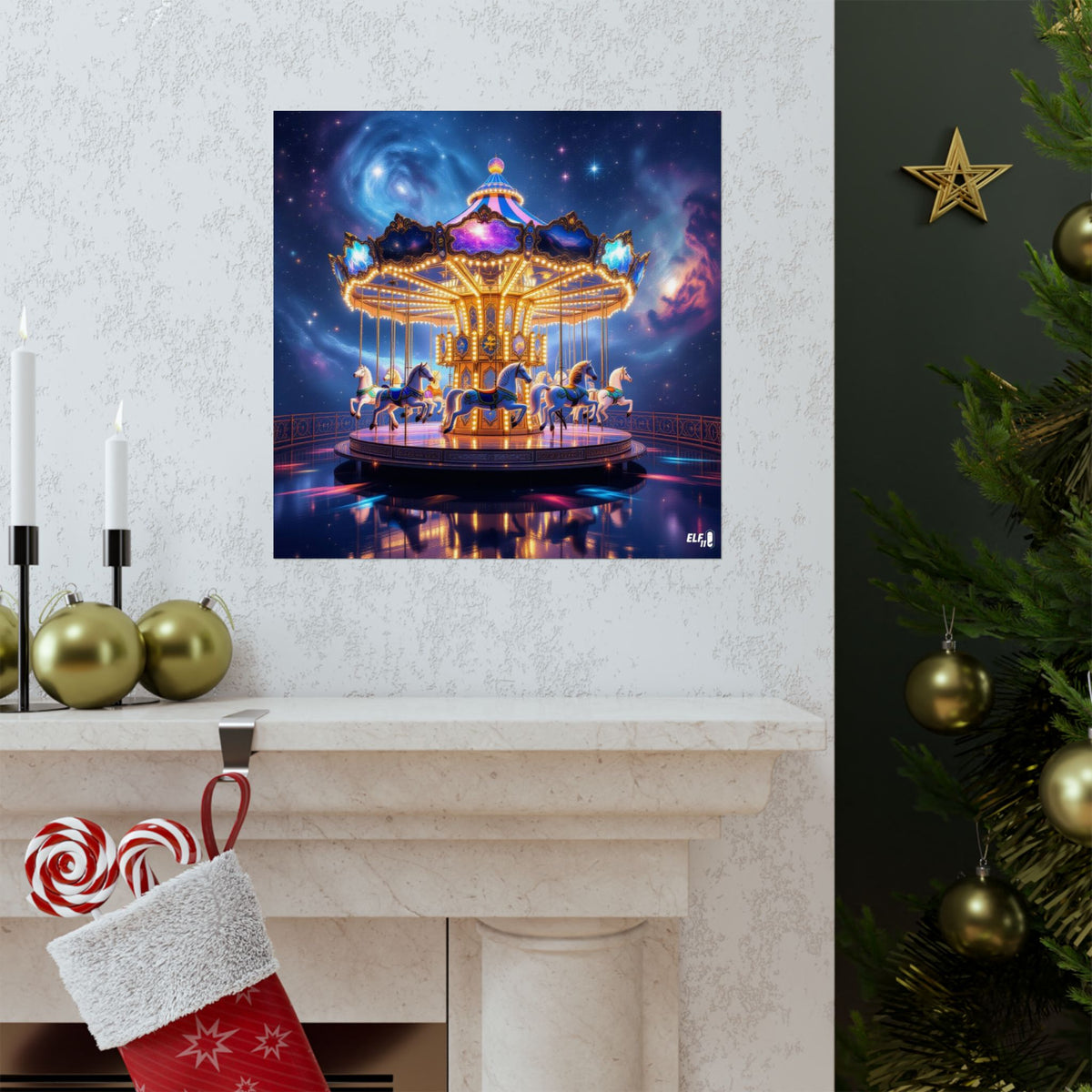 In the heavens we play , majestic carousel poster