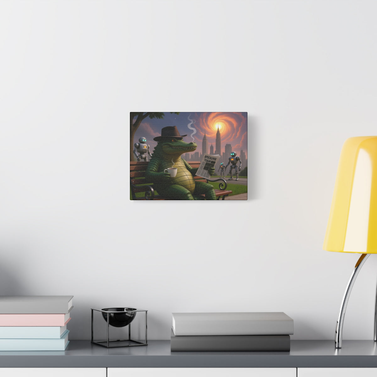 ALIGATOR END TIMES canvas wall art picture