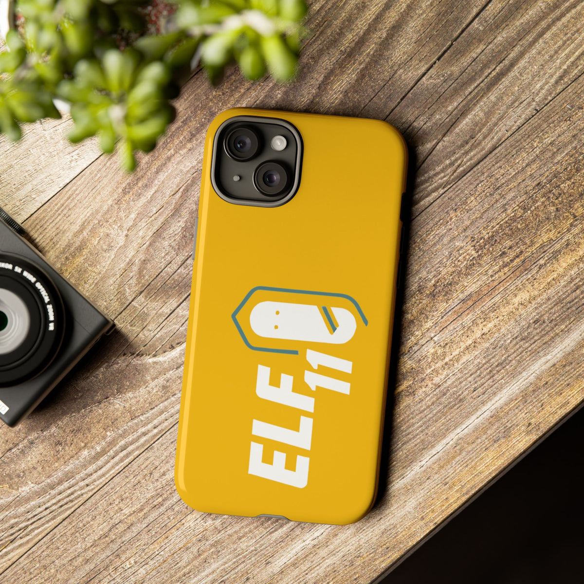 Yellow 'ELF11' Phone Case — Protective Slim Shockproof Cover