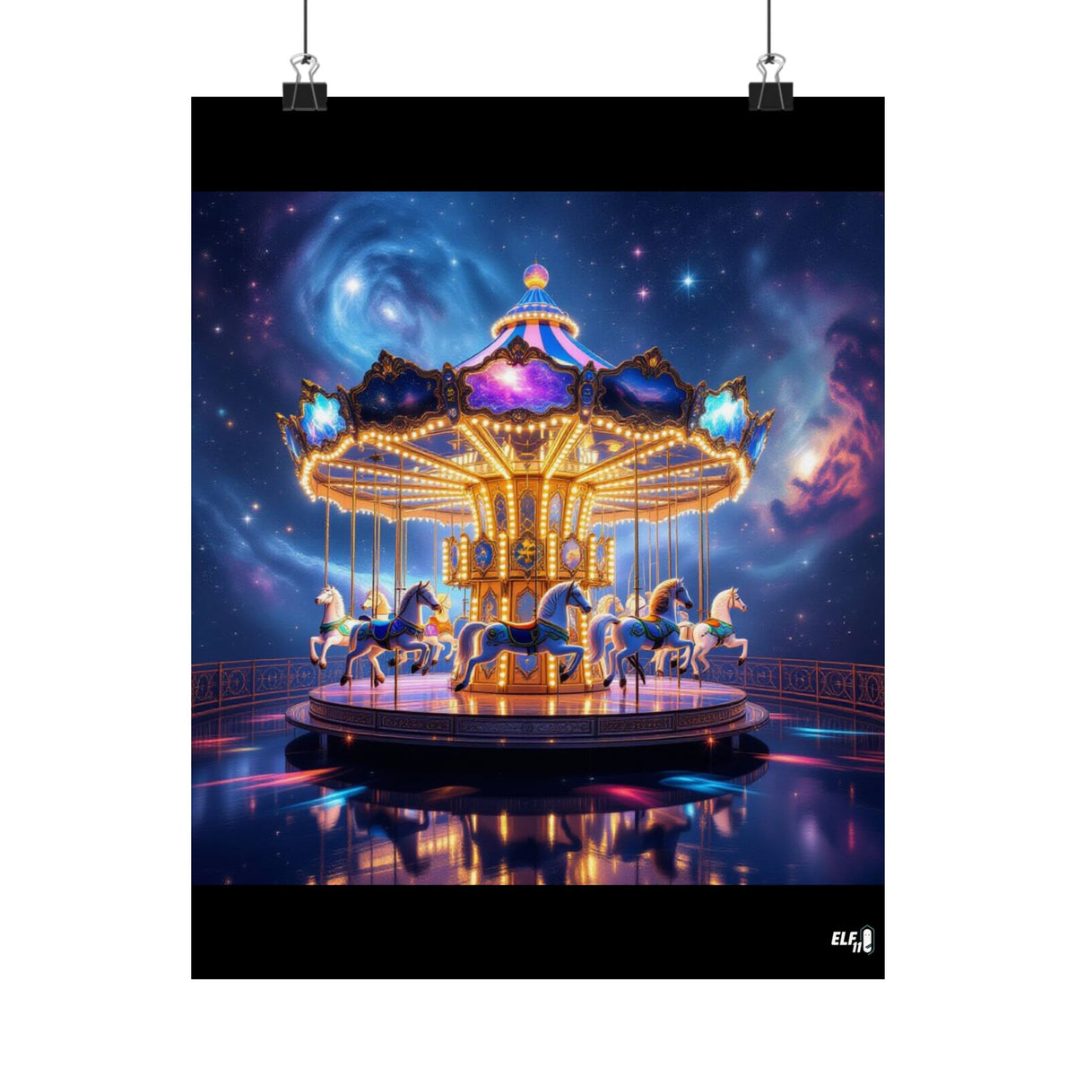 In the heavens we play , majestic carousel poster