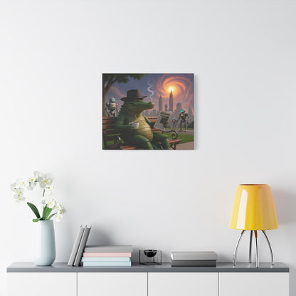 ALIGATOR END TIMES canvas wall art picture