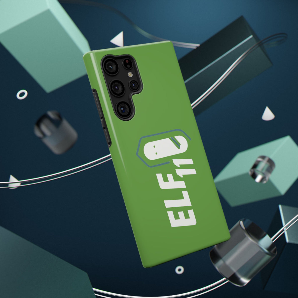 ELF11 Green Impact-Resistant Phone Case — Rugged Shockproof Protective Cover