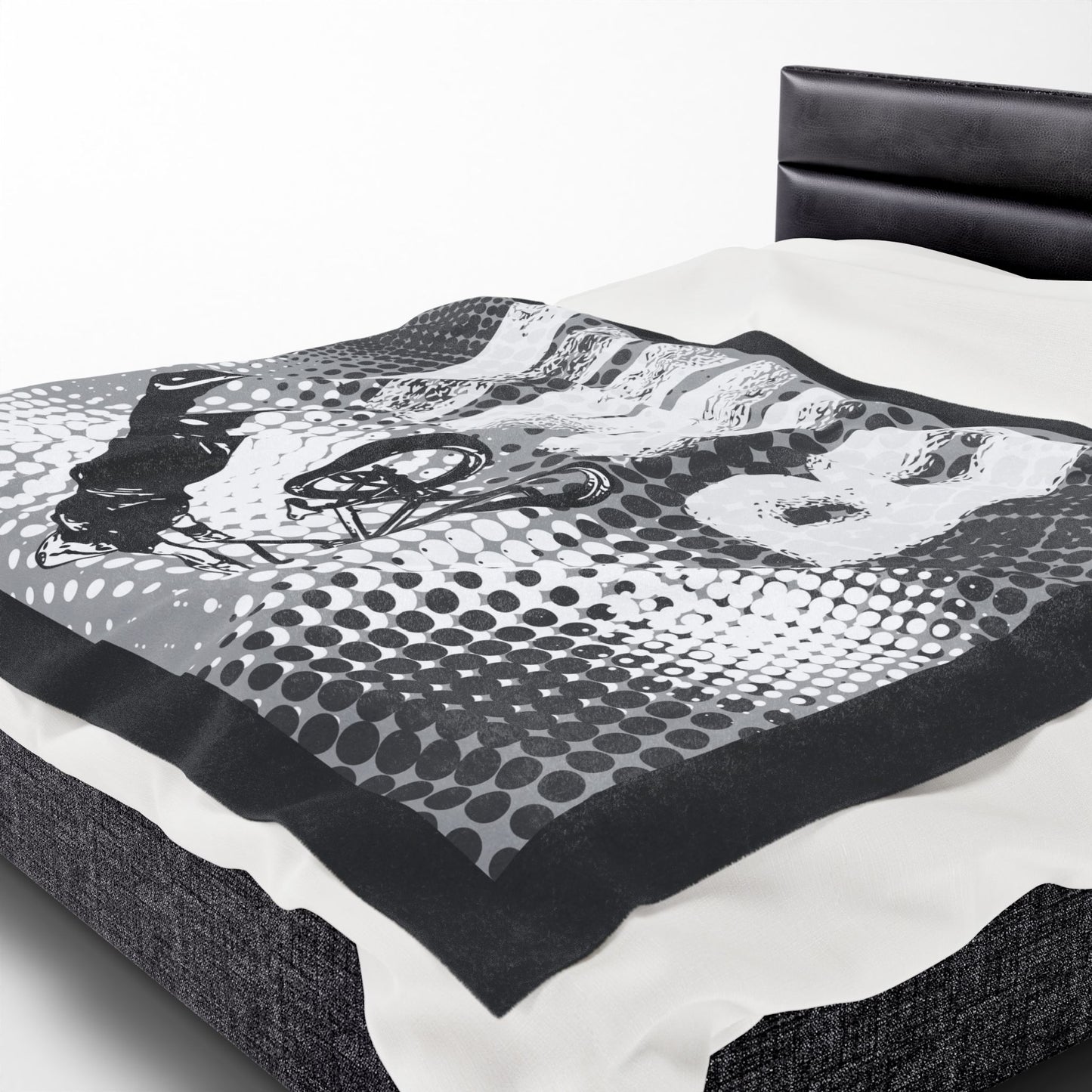 BMX Adventure Velveteen Plush Blanket