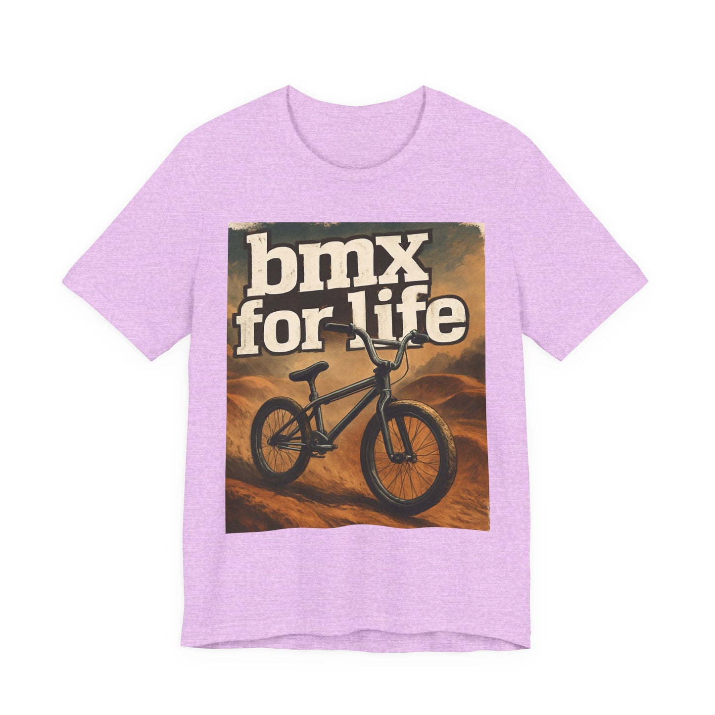 "BMX for Life" Unisex Jersey Tee - Casual Cycling T-Shirt, Gift for BMX Lovers, Outdoor Adventure Tee, Sports Fan Apparel, Summer Style