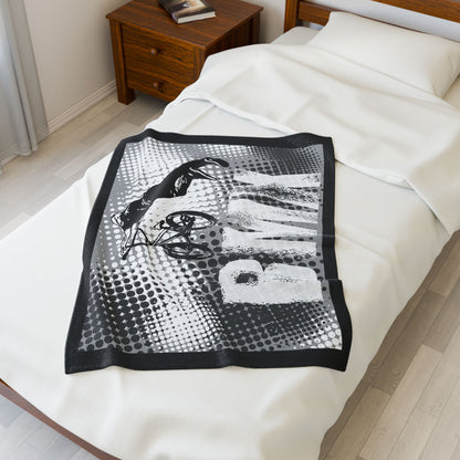 BMX Adventure Velveteen Plush Blanket