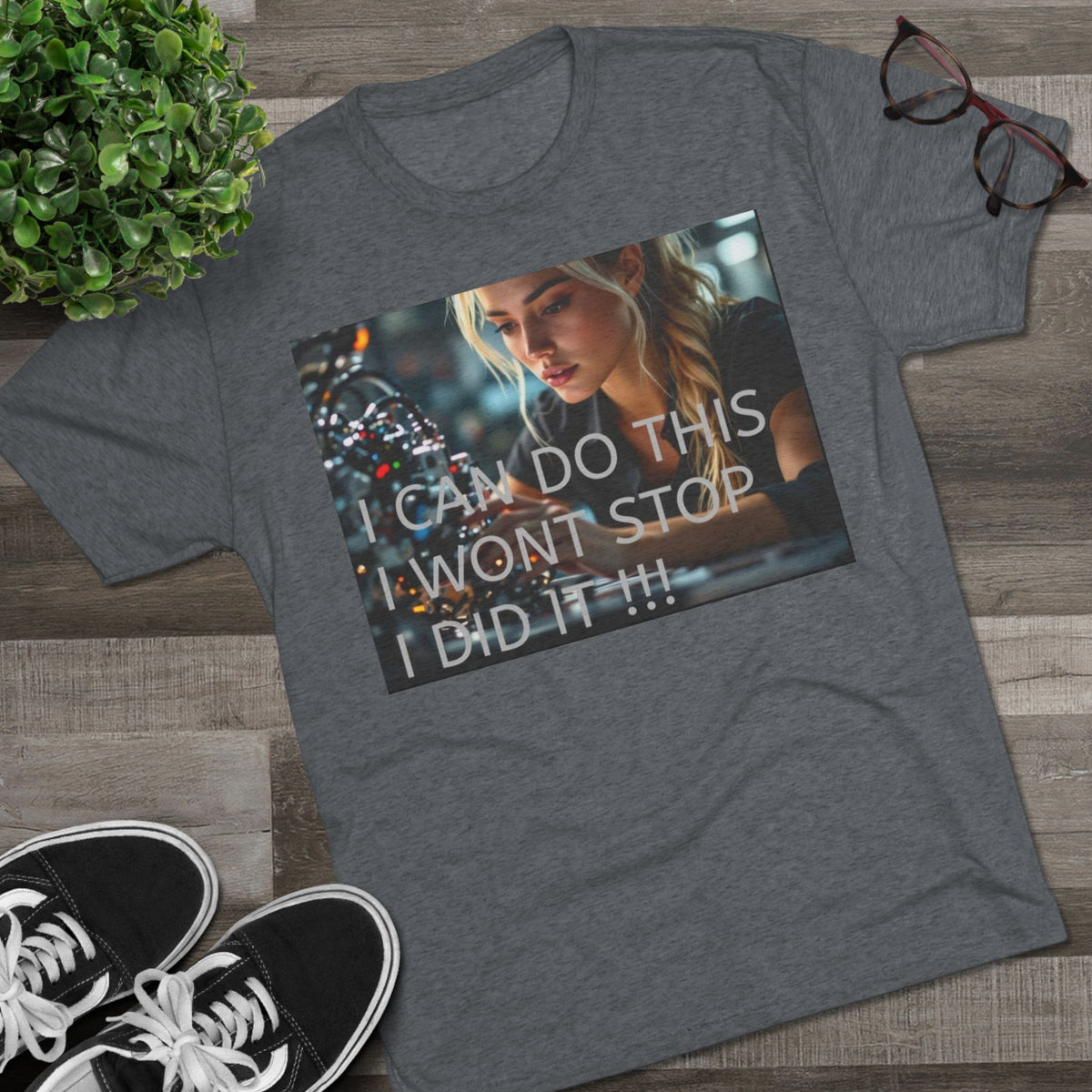 Motivational Unisex Tee - "I Can Do This!" - Inspirational Crew Neck Shirt, Fitness Gift, Everyday Wear, Confidence Booster, Casual Outfit