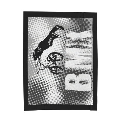 BMX Adventure Velveteen Plush Blanket