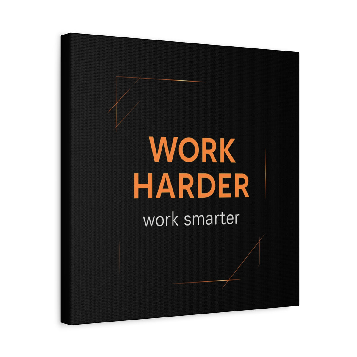 Motivational Canvas Wall Art - "Work Harder, Work Smarter"