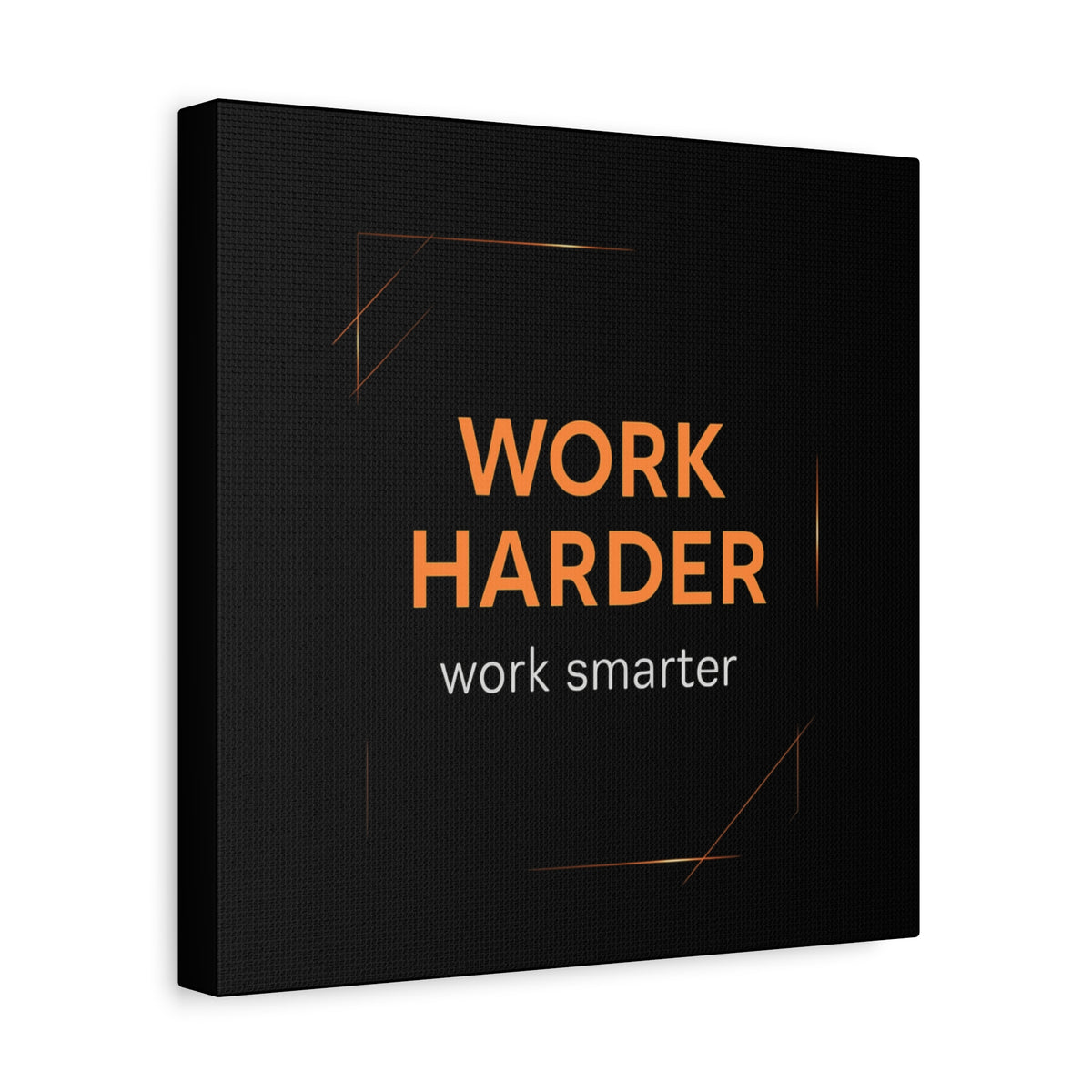 Motivational Canvas Wall Art - "Work Harder, Work Smarter"