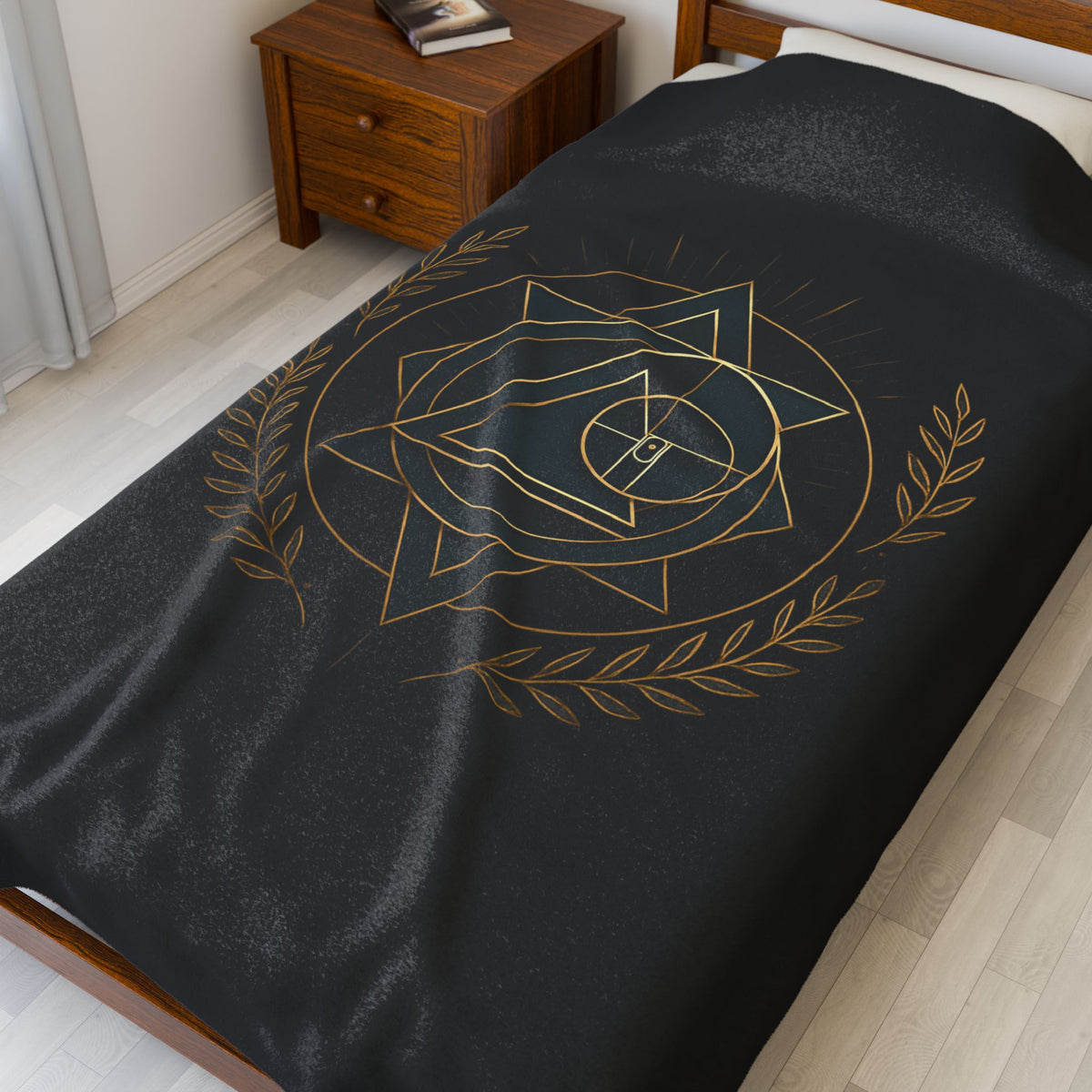 Gothic Velvet Plush Blanket - Cozy Décor for Gaming Lovers