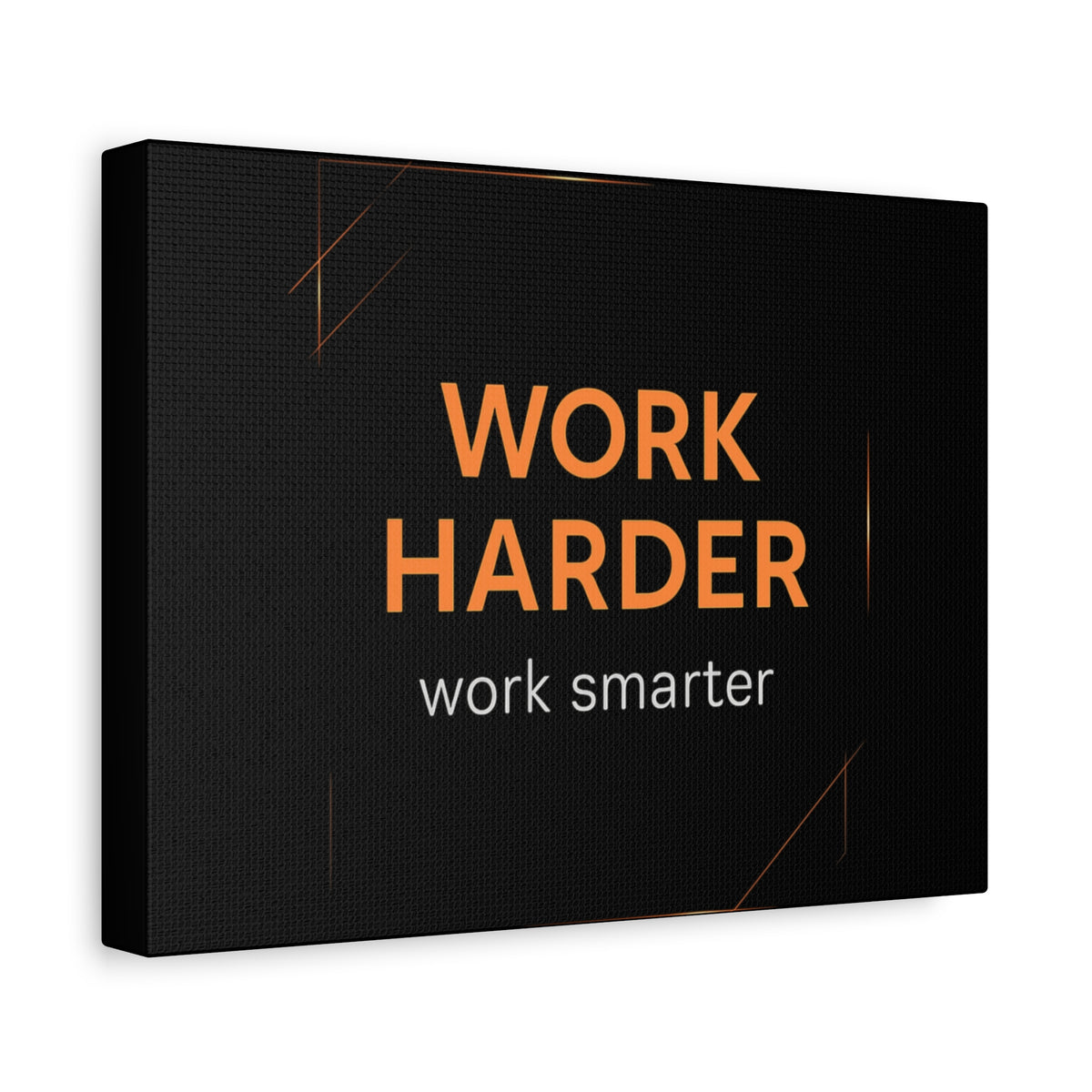 Motivational Canvas Wall Art - "Work Harder, Work Smarter"